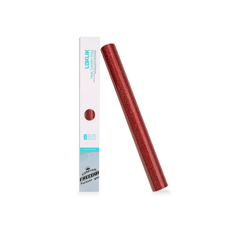 <tc>Hőtranszfer fólia Csillámos - Piros - 30,5 x 90 cm</tc>