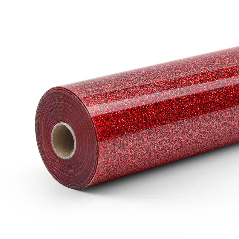 <tc>Hőtranszfer fólia Csillámos - Piros - 30,5 x 90 cm</tc>