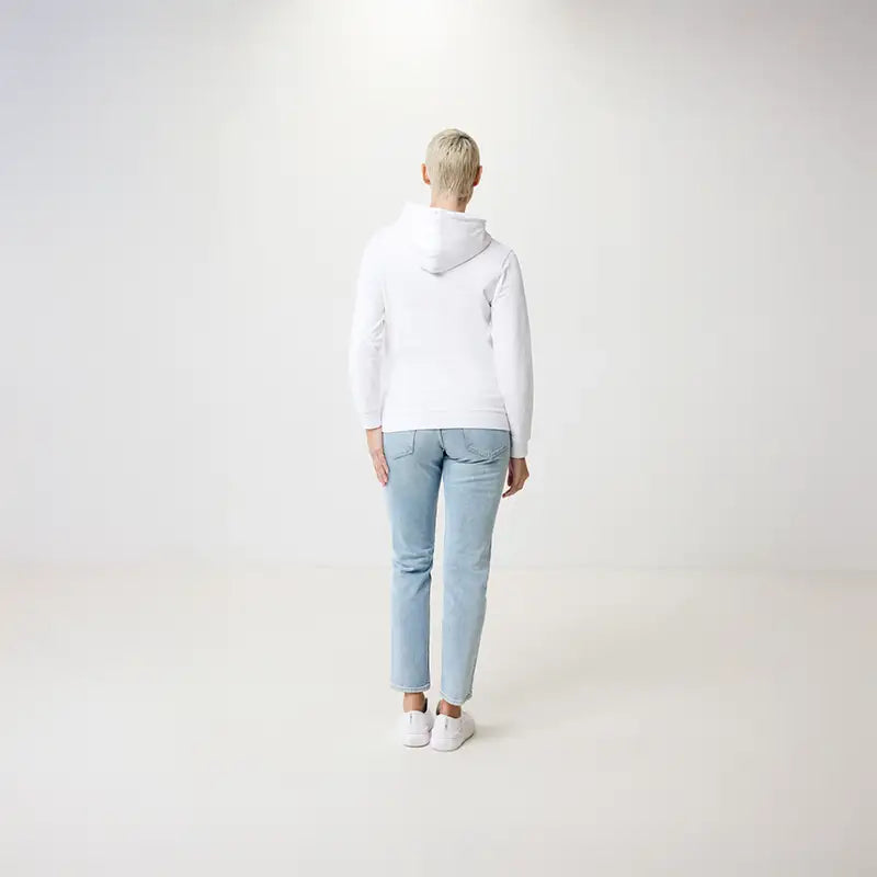 Jasper White Recycled Cotton Hoodie